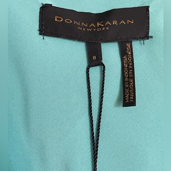 Donna Karan New York tie dye faux wrap asymmetrical dress sz 8 - Picture 2 of 8